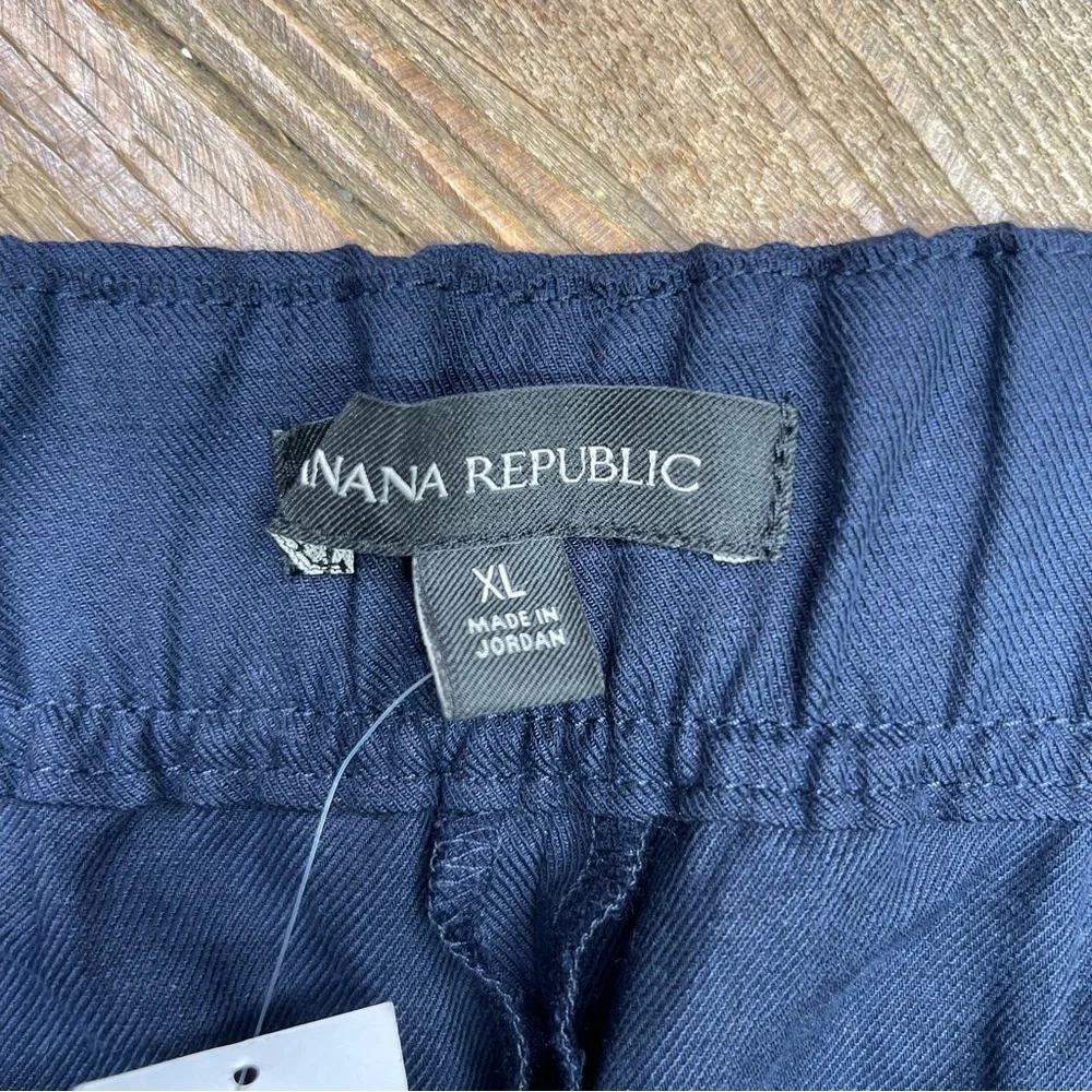 New ~Banana Republic Women's Navy Blue Linen Pants Size XL
